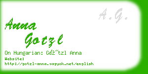 anna gotzl business card